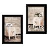 Trendy Decor 4U "Laundry Room" Framed Wall Art, Modern Home Decor 2 Piece Vignette for Living Room, Bedroom & Farmhouse Wall Decoration by Billy Jacob