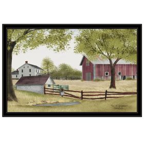 Trendy Decor 4U "The Old Spring House" Framed Wall Art, Modern Home Decor Framed Print for Living Room, Bedroom & Farmhouse Wall Decoration by Billy J