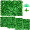 VEVOR Artificial Boxwood Panel UV 4pcs Boxwood Hedge Wall Panels Artificial Grass Backdrop Wall 24X16" 4 cm Green Grass Wall Fake Hedge for Decor Priv