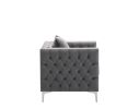 Lorreto Gray Velvet Chair