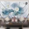 Chinese Painting Lotus Bedroom Tapestry TV Backdrop Wall Tapestry Living Room Tapestry Decoration; 39x51 inch