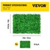 VEVOR Artificial Boxwood Panel UV 4pcs Boxwood Hedge Wall Panels Artificial Grass Backdrop Wall 24X16" 4 cm Green Grass Wall Fake Hedge for Decor Priv