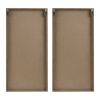 Two-tone 2-piece Wood Panel Wall Decor Set