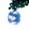 6FT Hinged Fir Artificial Fir Bent Top Christmas Tree, Xmas Tree Bendable Santa Hat Style Christmas Tree Holiday Decoration, 1250 Lush Branch Tips, 30