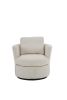 Swivel Barrel Chair, Comfy Round Accent Sofa Chair for Living Room, 360 Degree Swivel Barrel Club Chair, Leisure Arm Chair for Nursery, Hotel, Bedroom