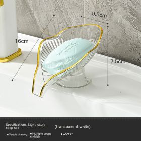 Soap Dish Household Standing Bathroom Table (Option: Transparent)