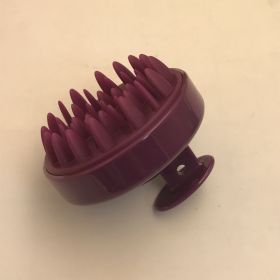 Silicone Massage Shampoo Brush (Option: Dark Purple)