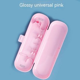 Male And Female Portable Electric Toothbrush Case (Option: Glossy Pink)