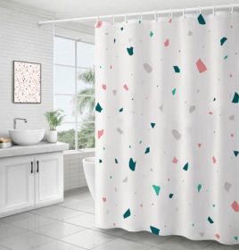 Bathroom Ins Morandi Terrazzo Shower Curtain (Option: Terrazzo Type C-100X180cm)