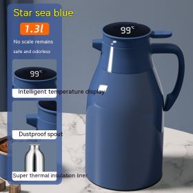 Household Large Capacity Dust Insulation Pot (Option: 13L Star Sea Blue)