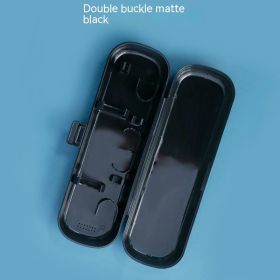 Male And Female Portable Electric Toothbrush Case (Option: Double Card Black)