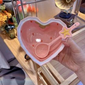 Cute Strawberry Ceramic Love Bowl Shaped (Option: 6 Inch Love Bowl)