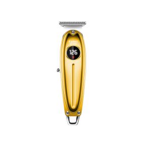 Aluminum Alloy Body With LCD Panel Hair Clipper KM-1948 (Color: Gold)