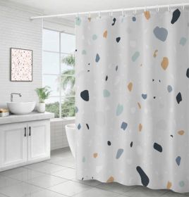 Bathroom Ins Morandi Terrazzo Shower Curtain (Option: Terrazzo Type D-100X180cm)