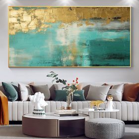 Handmade Oil Painting Large Original Gold Oil Painting on Canvas Abstract Gold Art Painting Bedroom Wall Decor Modern Textured Wall Art Decorative Pai (Style: 1, size: 150X220cm)