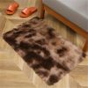 1pc, High Pile Tie-Dyed Shaggy Rug for Living Room and Bedroom - Fire Retardant, Machine Washable, Anti-Skid, Faux Fur, Plush Carpet - Perfect for Nur