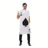 1pc, 45.67*42.13inch Halloween Fun Playing Card Onesie Party Performance Costume Funny Cos, Stage Performance Props, Events Cosplay Props, Party Suppl