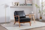 COOLMORE Wood Frame Armchair, Modern Accent Chair Lounge Chair for Living Room