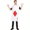 1pc, 45.67*42.13inch Halloween Fun Playing Card Onesie Party Performance Costume Funny Cos, Stage Performance Props, Events Cosplay Props, Party Suppl