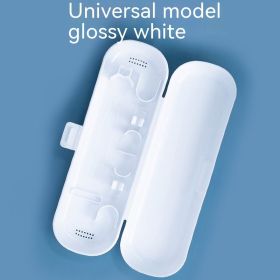 Male And Female Portable Electric Toothbrush Case (Option: Glossy White)