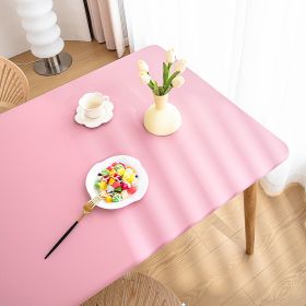 Sheepskin All-inclusive Tablecloth Waterproof And Oil-proof Disposable Anti-scald Tablecloth (Option: Cherry Blossom Powder-Suitable For 70X120cm)