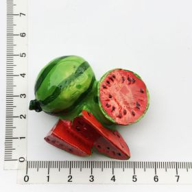 Food Tourism Commemorative Decorative Crafts Painted Magnetic Refridgerator Magnets (Option: Watermelon)