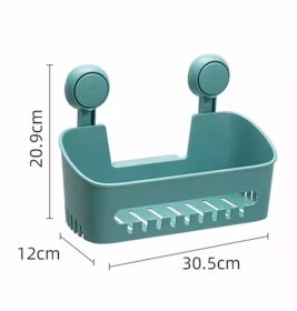 Storage Suction Cup Vacuum Punch Free Storage Rack (Option: Style14)