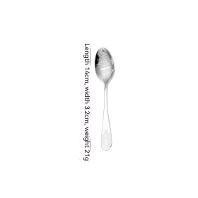 Stainless Steel Cutlery Knife Spoon Fork Vintage Gold-plated Western Restaurant Steak Suit (Option: Tea Spoon)