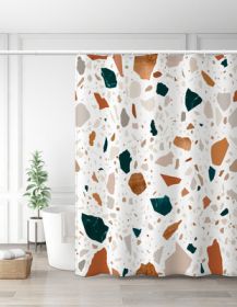 Bathroom Ins Morandi Terrazzo Shower Curtain (Option: Terrazzo E Style-120x180cm)