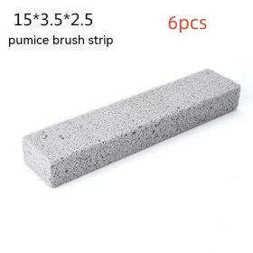 Pumice Stone Cleaning Rod Toilet Brush Toilet Strong Descaling Cleaning Brush (Option: 6PCs Float Brush Strip-150x35x25mm)