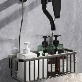 Household Punch-free Bathroom Shower Rack (Option: Starry Sky Gray-30CM)