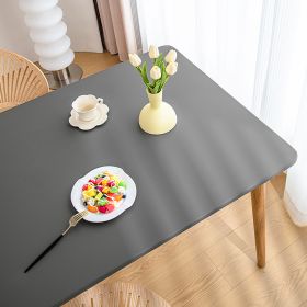 Sheepskin All-inclusive Tablecloth Waterproof And Oil-proof Disposable Anti-scald Tablecloth (Option: Simple Gray-Suitable For 80X140cm)