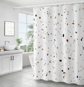 Bathroom Ins Morandi Terrazzo Shower Curtain (Option: Terrazzo-200x180cm)